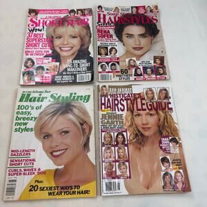 Vintage 90s Hair Style Magazines set of 4 Mid 90s Hair Styles Fashions Trends